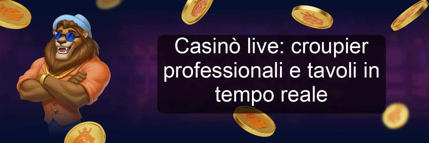 Casinò live: croupier professionali e tavoli in tempo reale